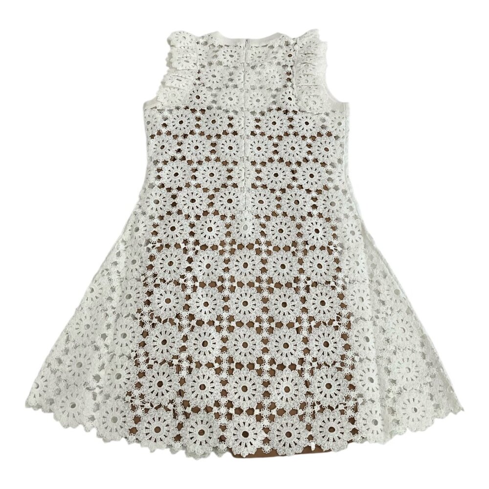 Michael Kors White Medallion Lace Mini Dress Womens NWT $395 MSRP - Picture 6 of 7